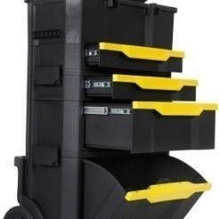 Stanley Τροχήλατος Πλαστικός Εργαλειοφόρος 3 Τμημάτων με Εργαλειοθήκη Π48.8xΒ34.8xΥ87εκ.