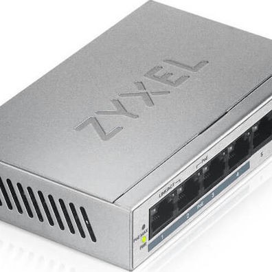 Zyxel GS1005HP Unmanaged L2 PoE+ Switch με 5 Θύρες Gigabit (1Gbps) Ethernet