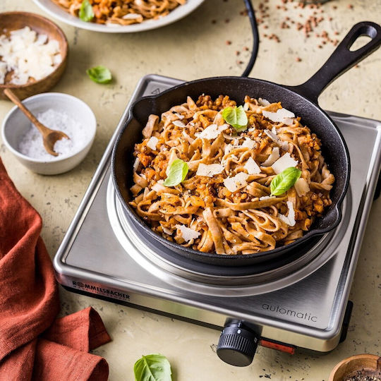 Rommelsbacher AK 2099/E Επιτραπέζια Εστία Εμαγιέ Μονή Μαύρη