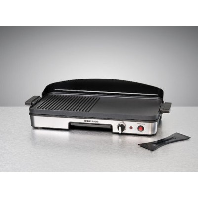 Rommelsbacher Επιτραπέζια Ηλεκτρική Ψησταριά Λείας και Αυλακωτής Πλάκας 1900W με Ρυθμιζόμενο Θερμοστάτη 50x25εκ.