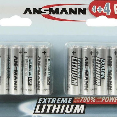 Ansmann Extreme Μπαταρίες Λιθίου AA 1.5V 8τμχ