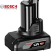 Bosch Σετ 2 Μπαταριών Εργαλείου Λιθίου 12V Χωρητικότητας 6Ah με Φορτιστή GAL 12V-40