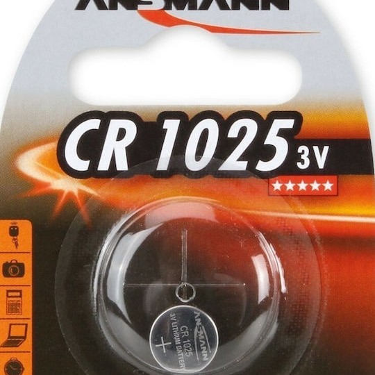 Ansmann Μπαταρία Λιθίου Ρολογιών CR1025 3V 1τμχ