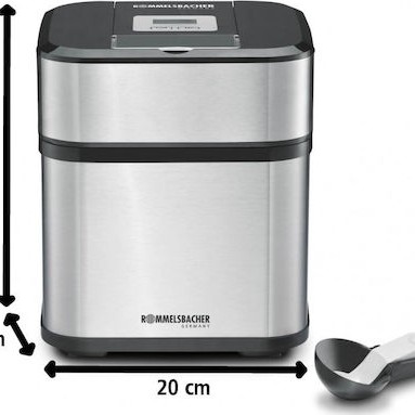 Rommelsbacher IM 12 Παγωτομηχανή 1.5lt Ασημί