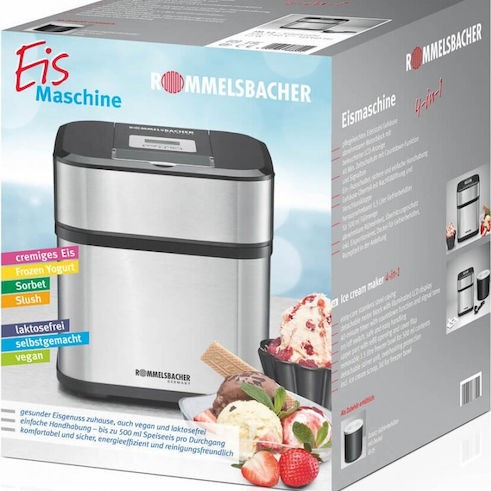 Rommelsbacher IM 12 Παγωτομηχανή 1.5lt Ασημί