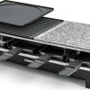 Rommelsbacher RCS 1350 Επιτραπέζια Ηλεκτρική Ψησταριά Raclette Λείας και Αυλακωτής Πλάκας 1350W με Ρυθμιζόμενο Θερμοστάτη 48.5x23.3εκ.
