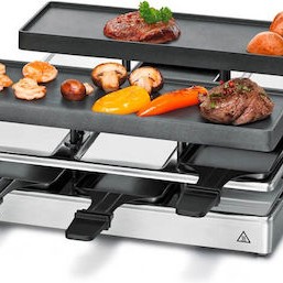 Rommelsbacher RC 1600 Επιτραπέζια Ηλεκτρική Ψησταριά Raclette Λείας Πλάκας 795W 41x10εκ.