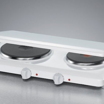 Rommelsbacher Επιτραπέζια Εστία Εμαγιέ Διπλή Λευκή