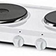 Rommelsbacher THS 2590 Επιτραπέζια Εστία Εμαγιέ Διπλή Λευκή