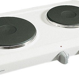 Rommelsbacher THS 2590 Επιτραπέζια Εστία Εμαγιέ Διπλή Λευκή