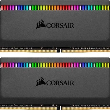 Corsair Dominator Platinum RGB DDR4 16GB RAM με 2x8GB Modules και Ταχύτητα 3200 για Desktop