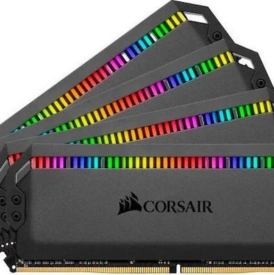 Corsair Dominator Platinum RGB DDR4 32GB RAM με 4x8GB Modules και Ταχύτητα 3200 για Desktop