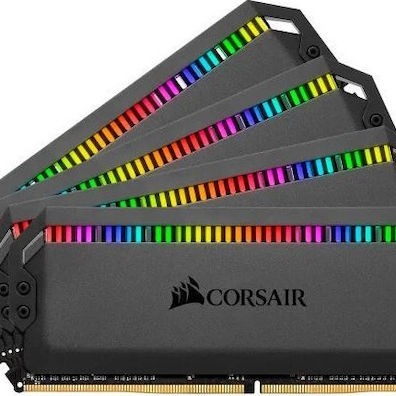 Corsair Dominator Platinum RGB DDR4 32GB RAM με 4x8GB Modules και Ταχύτητα 3200 για Desktop