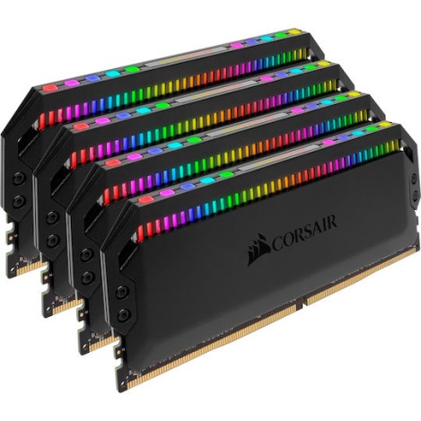 Corsair Dominator Platinum RGB DDR4 32GB RAM με 4x8GB Modules και Ταχύτητα 3200 για Desktop
