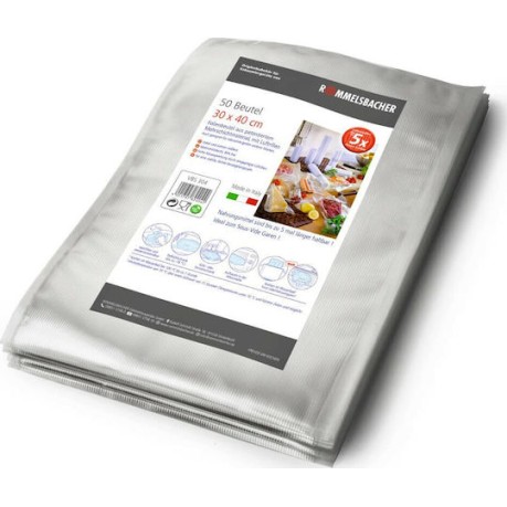 Rommelsbacher VBS 304 Σαγρέ Σακούλες για Συσκευές Vacuum 400x300mm 50τμχ