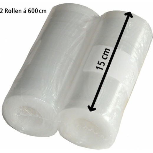 Rommelsbacher VRS 1560 Σαγρέ Σακούλες για Συσκευές Vacuum 150mm x 6m 2 Ρολά