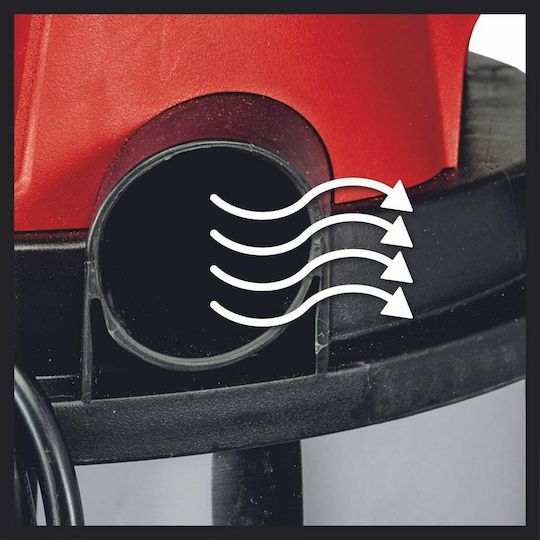 Einhell Σκούπα Υγρών / Στερεών 1250W με Ανοξείδωτο Κάδο 15lt