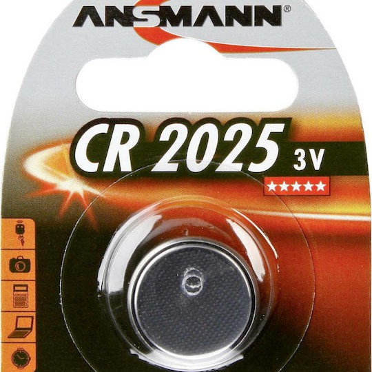 Ansmann Μπαταρία Λιθίου Ρολογιών CR2025 3V 1τμχ