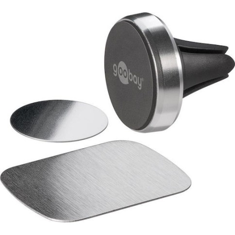 Goobay Βάση Κινητού Αυτοκινήτου Magnetic Bracket Set Slim με Μαγνήτη