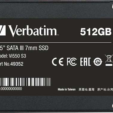 Verbatim Vi550 S3 SSD 512GB 2.5'' SATA III