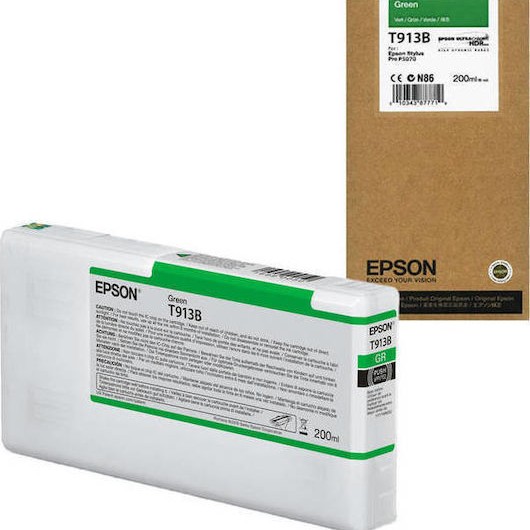 Epson Γνήσιο Μελάνι Εκτυπωτή InkJet Πράσινο (C13T913B00)