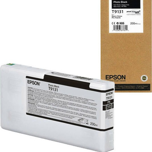 Epson T9131 Γνήσιο Μελάνι Εκτυπωτή InkJet Photo Μαύρο (C13T913100)