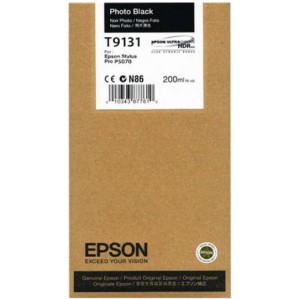 Epson T9131 Γνήσιο Μελάνι Εκτυπωτή InkJet Photo Μαύρο (C13T913100)