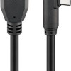 Goobay Angle (90°) / Regular USB 3.0 Cable USB-C male - USB-A male Μαύρο 1.5m (66502)