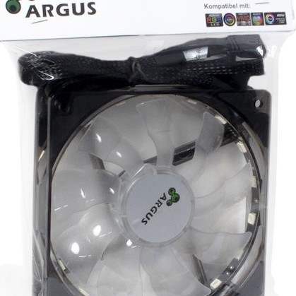Inter-Tech L-12025 Aura RGB Case Fan με Σύνδεση 4-Pin PWM