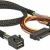 DeLock Mini SAS - 22-Pin SATA III Cable 50cm Μαύρο (84819)