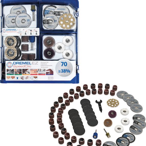 Dremel SC725 Σετ Εξαρτημάτων Πολυεργαλείων 70τμχ 2615E725JA