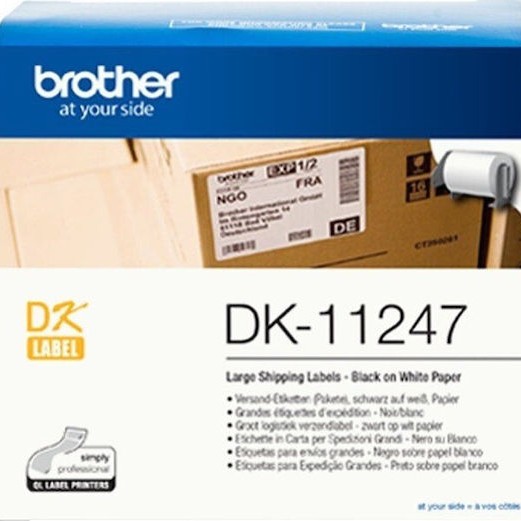 Brother 180 Αυτοκόλλητες Ετικέτες σε Ρολό για Εκτυπωτή Ετικετών 103x164mm