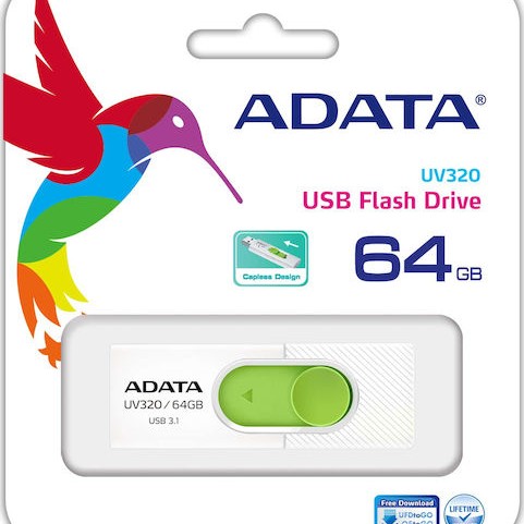 Adata DashDrive UV320 64GB USB 3.1 Stick Λευκό