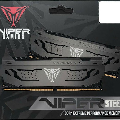 Patriot Viper Steel DDR4 16GB RAM με 2x8GB Modules και Ταχύτητα 3200 για Desktop