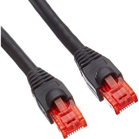 Goobay U/UTP Cat.6 Καλώδιο Δικτύου Ethernet εξωτερικού χώρου χωρίς ακροδέκτες 75m Μαύρο 1τμχ