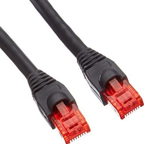 Goobay U/UTP Cat.6 Καλώδιο Δικτύου Ethernet εξωτερικού χώρου χωρίς ακροδέκτες 75m Μαύρο 1τμχ