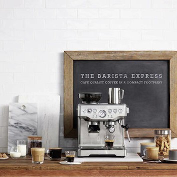 Sage The Barista Express Αυτόματη Μηχανή Espresso 1850W Πίεσης 15bar με Μύλο Άλεσης Ασημί