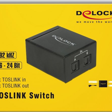DeLock Μετατροπέας Toslink female σε Toslink female (18767)