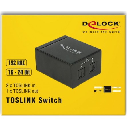 DeLock Μετατροπέας Toslink female σε Toslink female (18767)