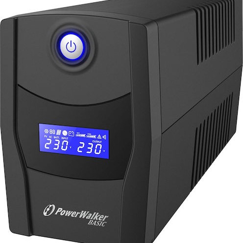 Powerwalker Basic VI 1000 STL UPS Line-Interactive 1000VA 600W με 2 Schuko Πρίζες