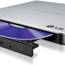 Hitachi-LG Data Storage Εξωτερικός Οδηγός Εγγραφής/Ανάγνωσης CD/DVD για Desktop / Laptop Ασημί