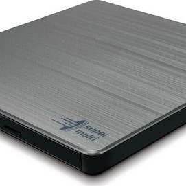 Hitachi-LG Data Storage Εξωτερικός Οδηγός Εγγραφής/Ανάγνωσης DVD/CD για Laptop / Desktop Ασημί