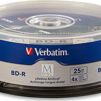 Verbatim M Disc Εγγράψιμα BD-R 4x 25GB Cake Box 25τμχ