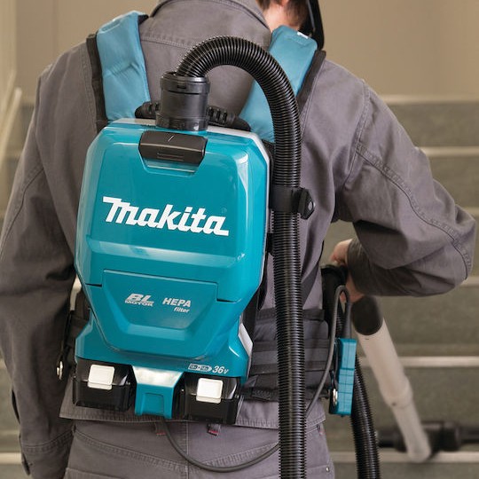 Makita Επαναφορτιζόμενη Σκούπα Stick 18V Μπλε DVC261ZX15