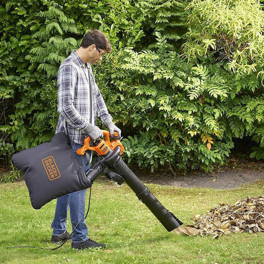 Black & Decker Φυσητήρας / Απορροφητήρας Χειρός Ηλεκτρικός 2600W με Μέγιστη Ταχύτητα Αέρα 315km/h