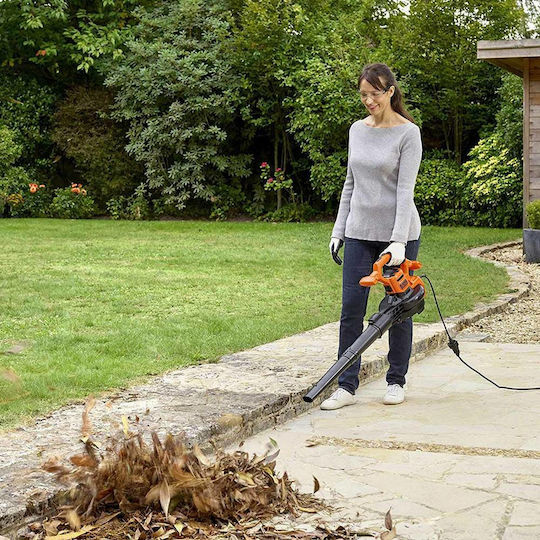 Black & Decker Φυσητήρας / Απορροφητήρας Χειρός Ηλεκτρικός 2600W με Μέγιστη Ταχύτητα Αέρα 315km/h