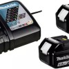 Makita Σετ 2 Μπαταριών Εργαλείου Λιθίου 18V Χωρητικότητας 6Ah με Φορτιστή DC18RC