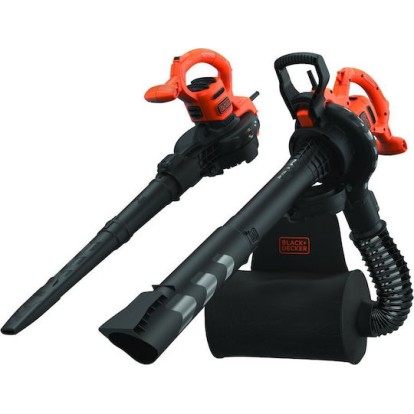 Black & Decker Φυσητήρας / Απορροφητήρας Χειρός Ηλεκτρικός 2900W με Ρύθμιση Έντασης & Μέγιστη Ταχύτητα Αέρα 390km/h