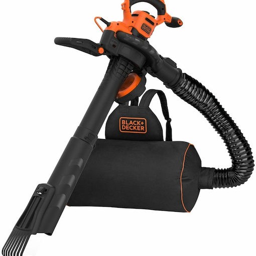 Black & Decker -QS Φυσητήρας / Απορροφητήρας Χειρός Ηλεκτρικός 3000W με Ρύθμιση Έντασης & Μέγιστη Ταχύτητα Αέρα 404km/h