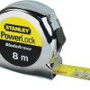 Stanley Powerlock Μετροταινία με Αυτόματη Επαναφορά 25mm x 8m